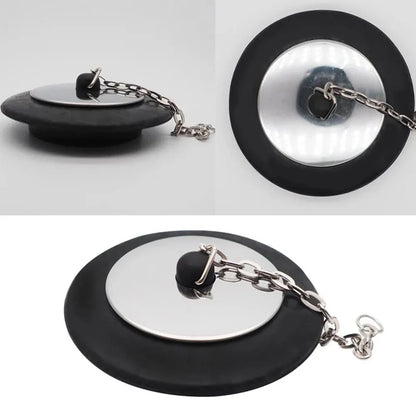 Rubber Wash Basin Bathtub Stopper Chain for Universal Fit