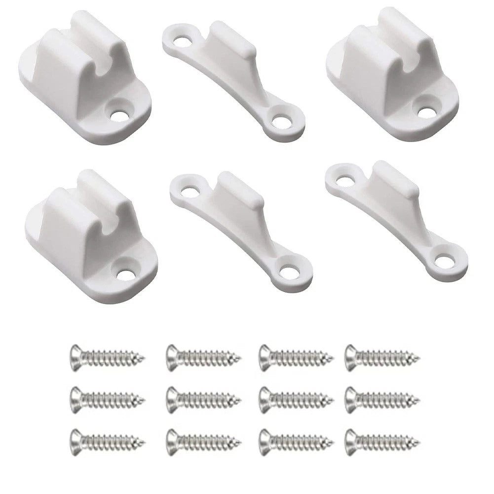 3X Motorhome Door Stops Kit with Screws for Easy Installation