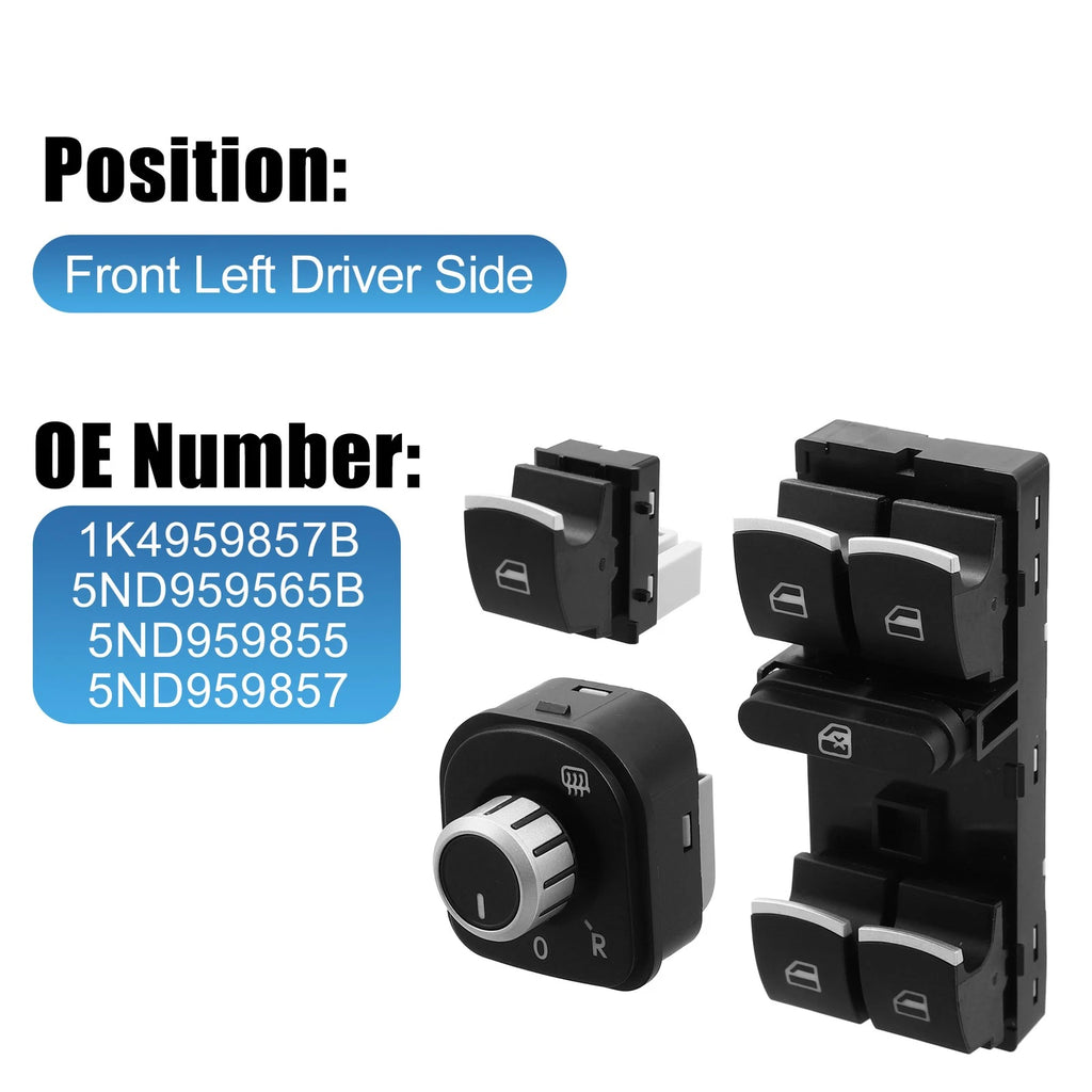 Power Window Switch Replacement for Volkswagen CC (2009–2017)