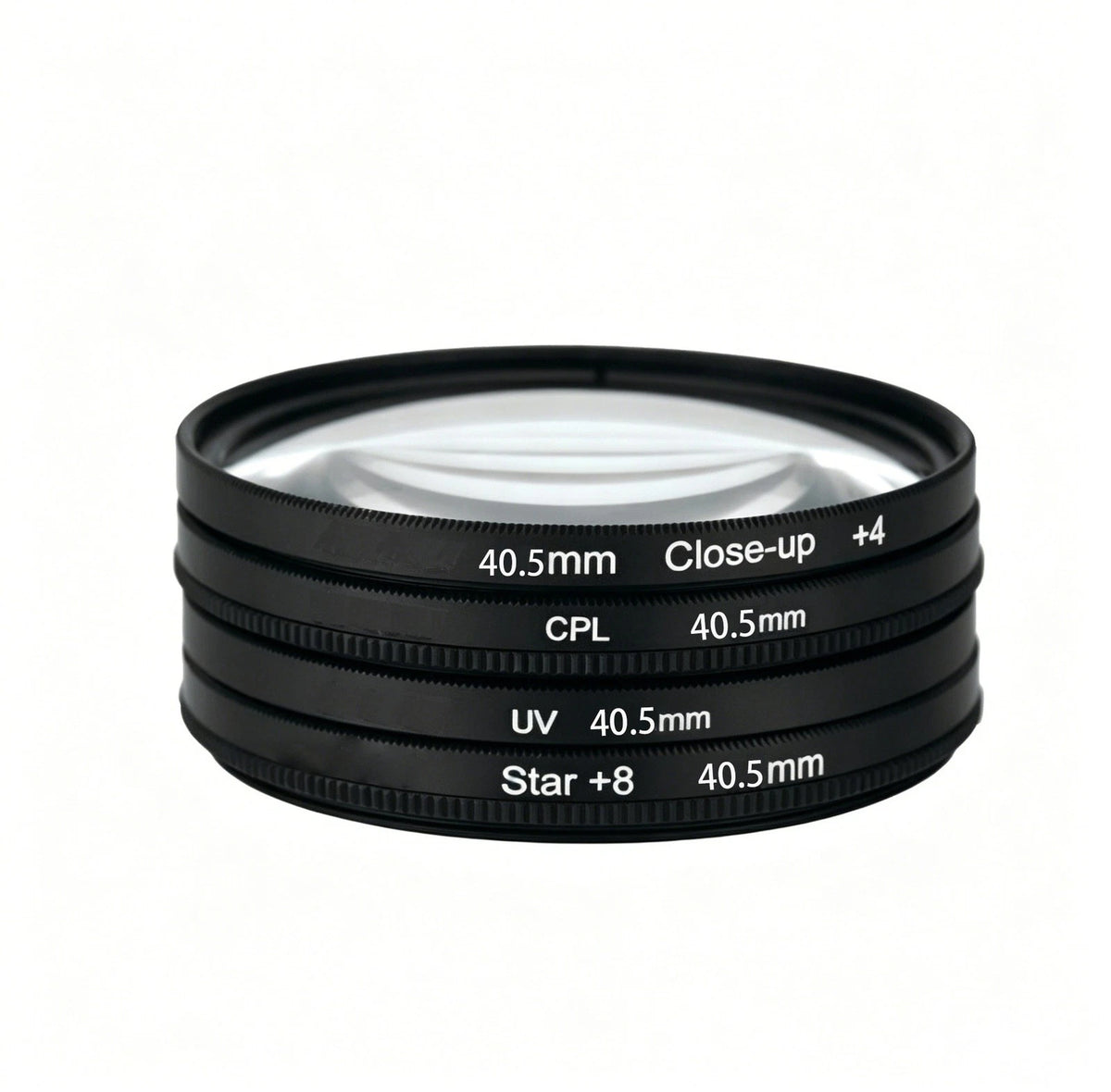 Glass CPL UV Close Up Star 8 Filter Kit for DSLR Camera Lenses (40.5MM-77MM)