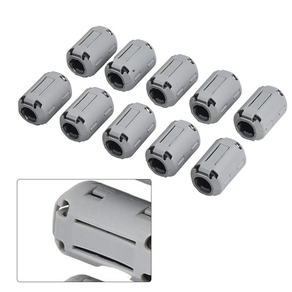 Ferrite Core Clips Set of 10 for Reducing Cable Electromagnetic Interference