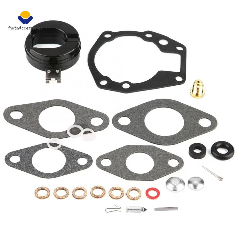 Carburetor Repair Rebuild Kit & Float for Johnson/Evinrude 18hp 20hp (1957–1968)