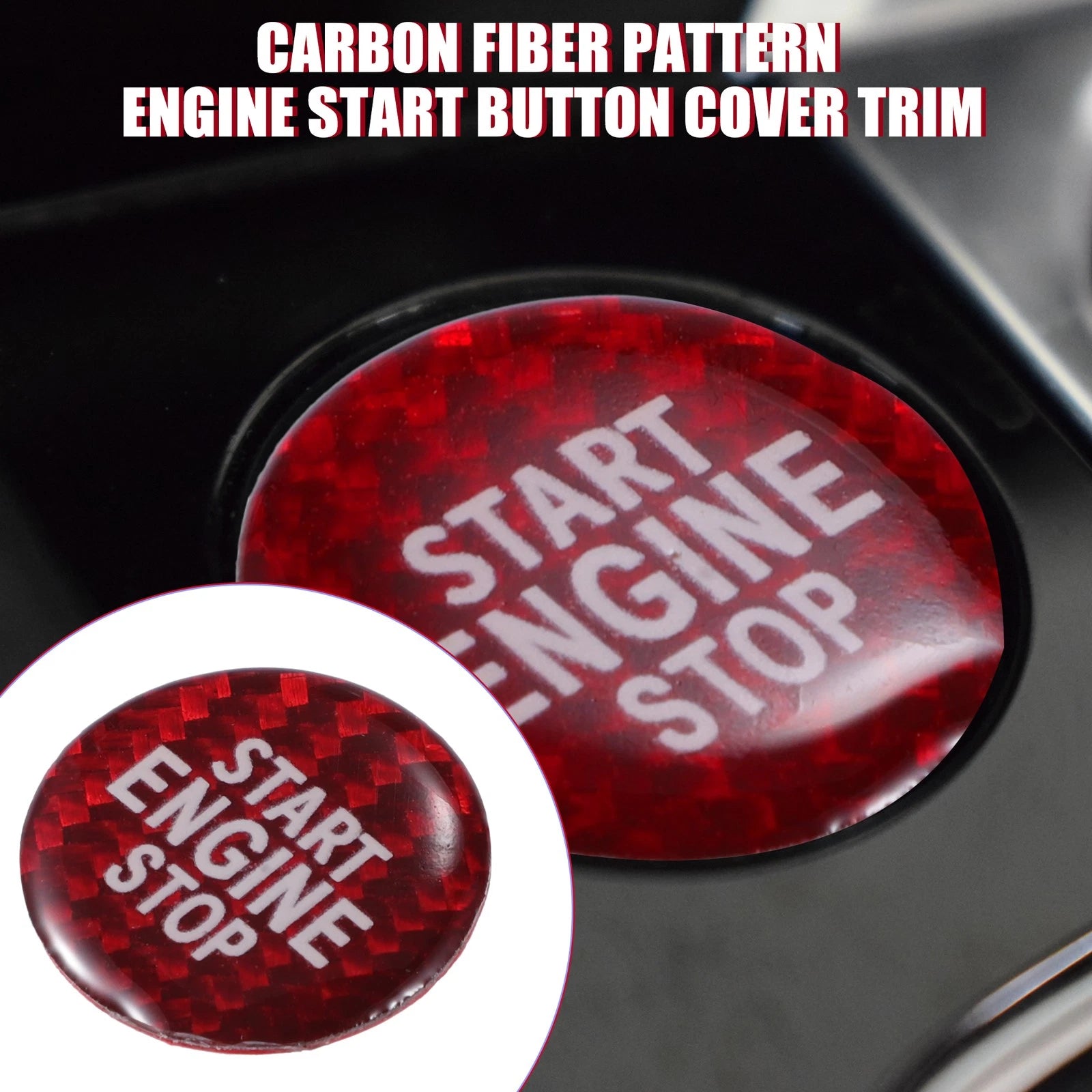 Engine Start Stop Button Cover Trim for Volkswagen CC (2012–2016)