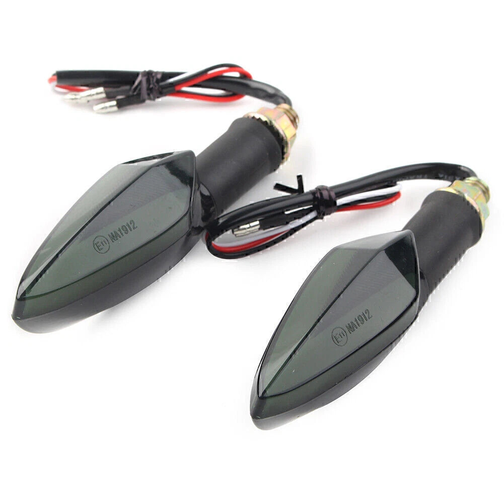 1 Pair LED Flash Turn Signal Lights for Universal Motorcycle (12V)