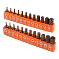 Set of 1224 Hexagonal Screwdriver Bits - Magnetic 25mm Length