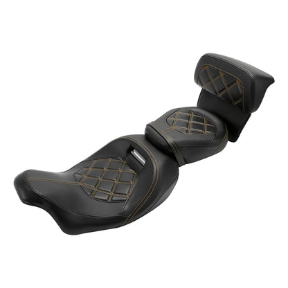 Backrest Pad Set for Harley Touring CVO Road Glide (2014–2023)
