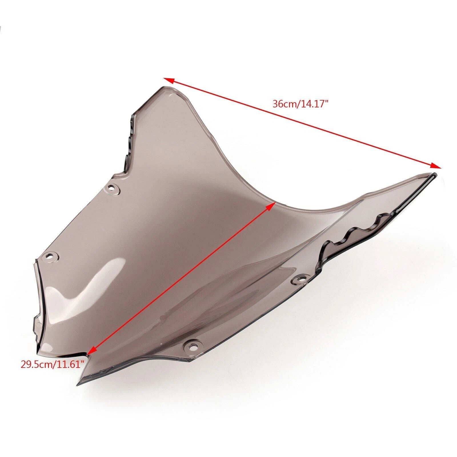 Smoke Windshield Double Bubble for Yamaha YZF R6 600 (2008–2016)