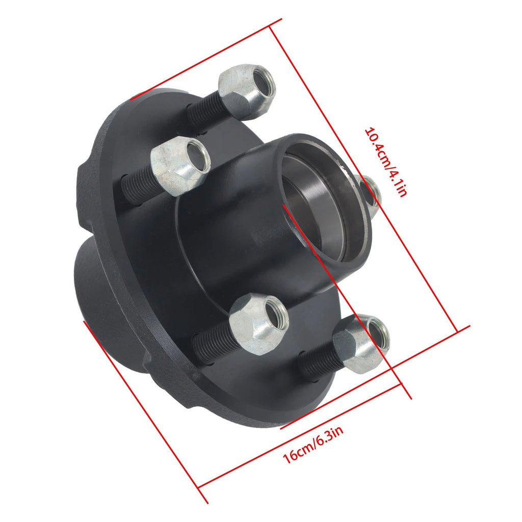 Trailer Hub Kit for 2000 lbs Spindle (5 on 4.5")
