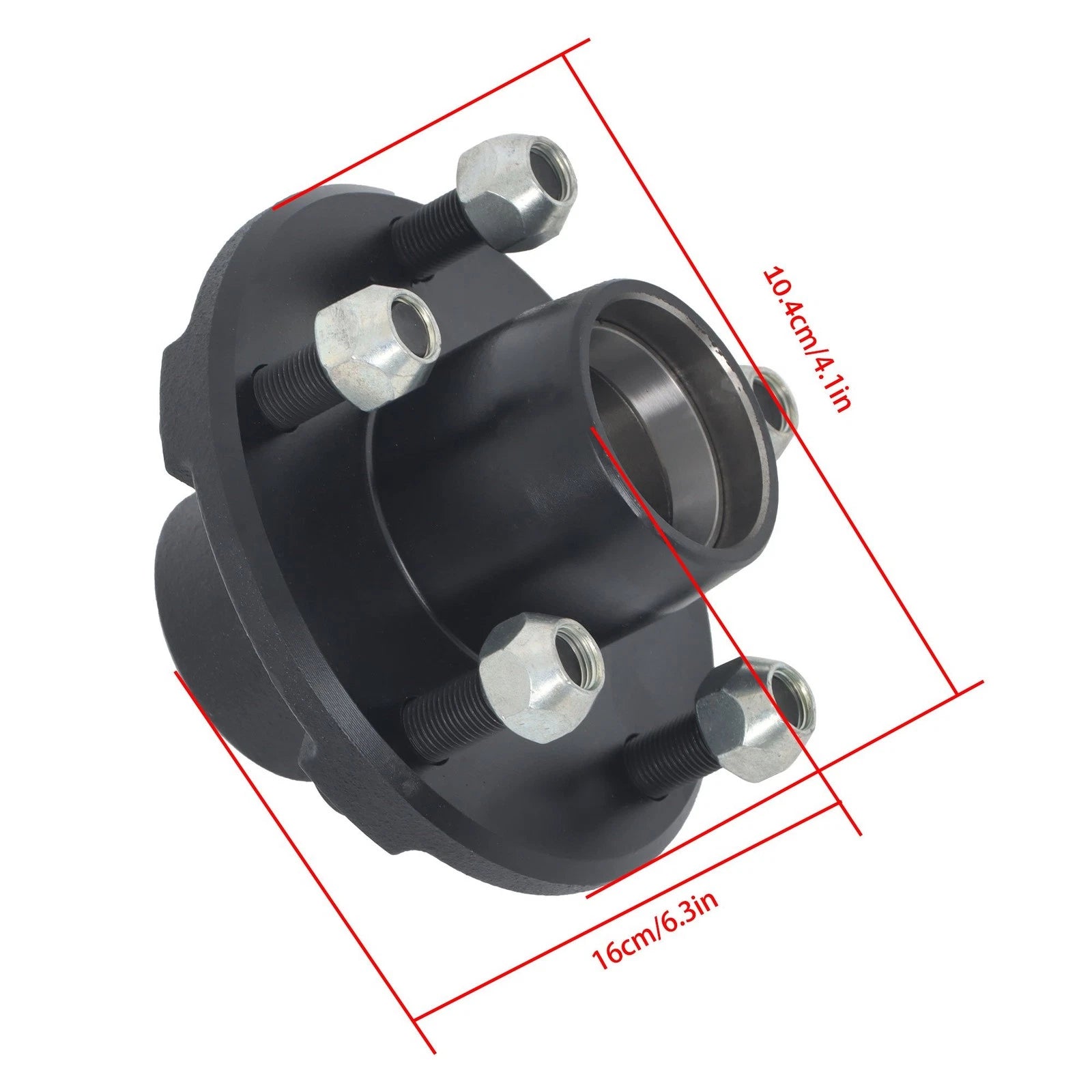 Trailer Hub Kit for 2000 lbs Spindle (5 on 4.5")