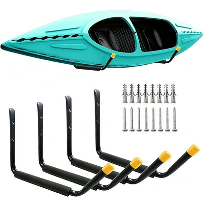 Set of 2 Wall Storage Hooks for Kayak Surfboard Canoe Ladders Skis