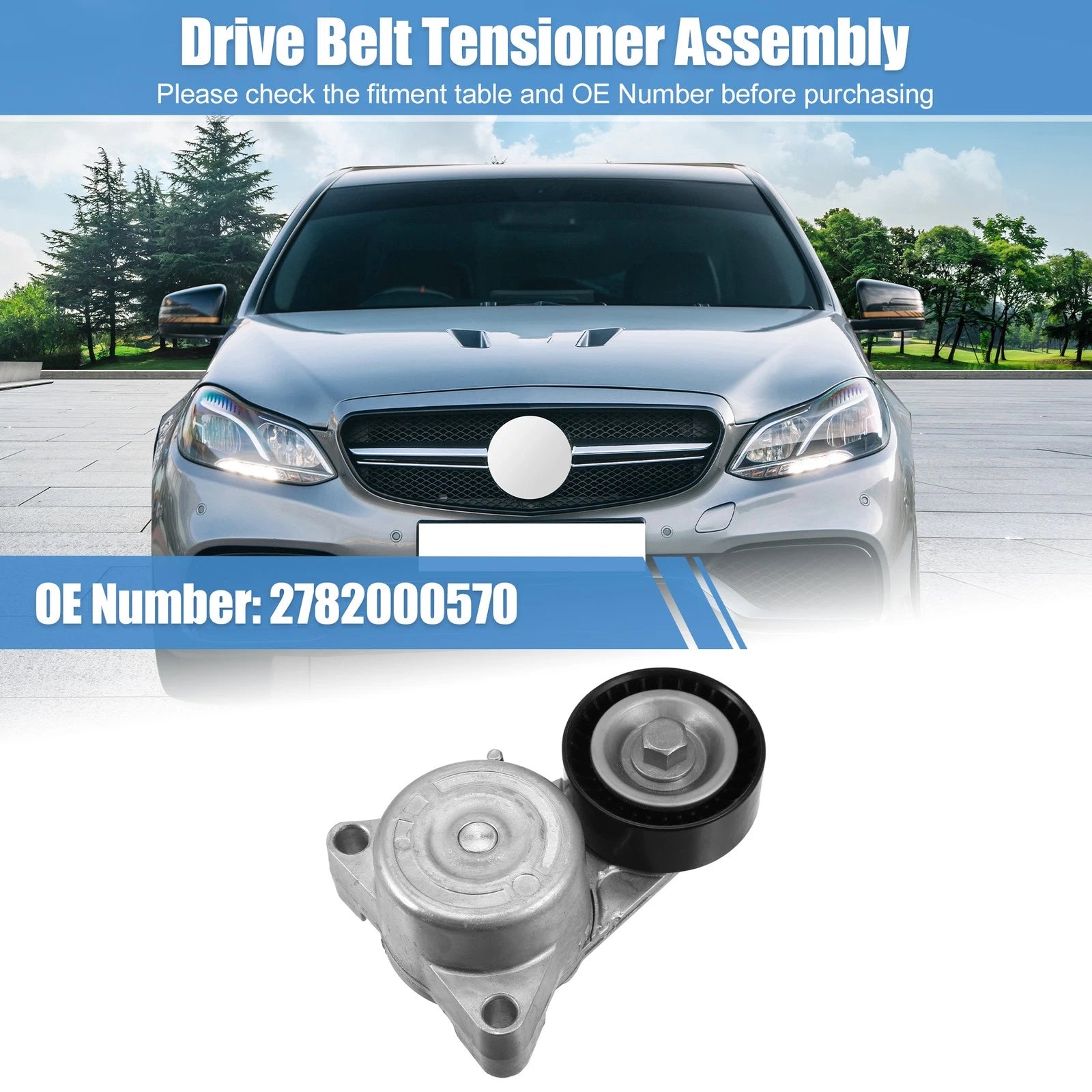 Belt Tensioner Assembly for Mercedes-Benz C E G Class (2005–2016)
