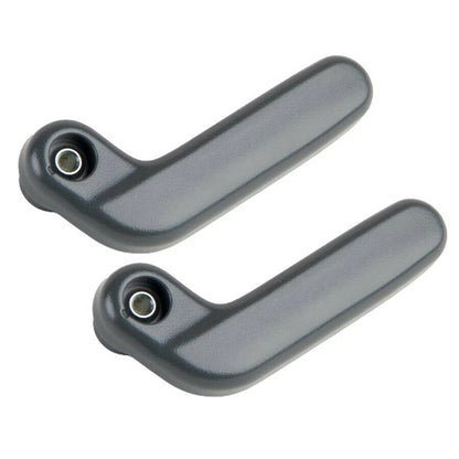 1 Pair 11x4x4cm Black ABS Plastic Top Roof Lock Handle For Honda De-Sol 93-97