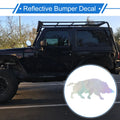Reflective Bumper Decal for Wild Boar (Personalized)