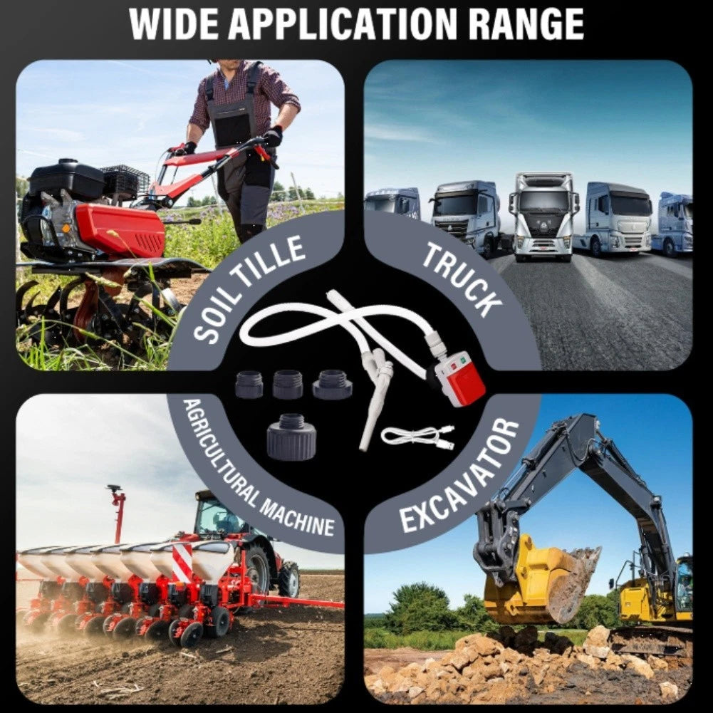 Manual Oil Pump USB with 4 Adapters for Wide Fuel Compatibility