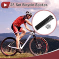 Bicycle Spoke Set 200 mm Carbon Steel Black for 12G (200 mm)