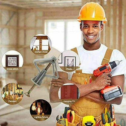 Self-Drilling Drywall Anchor Kit for Hollow Walls