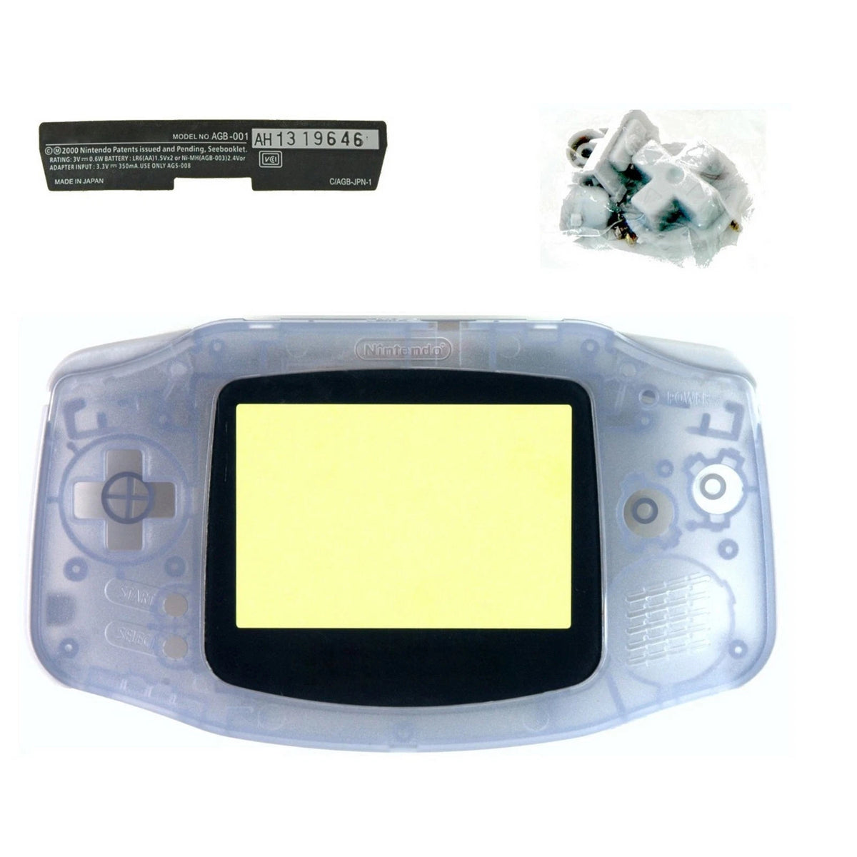 Transparent Full Housing Shell Case for Gameboy Advance (GBA)