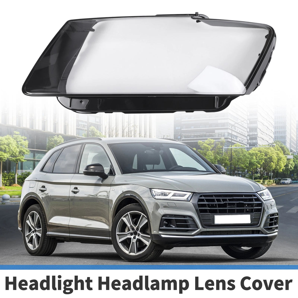 Headlight Lens Cover Front Left for Audi Q5 (2009–2012)
