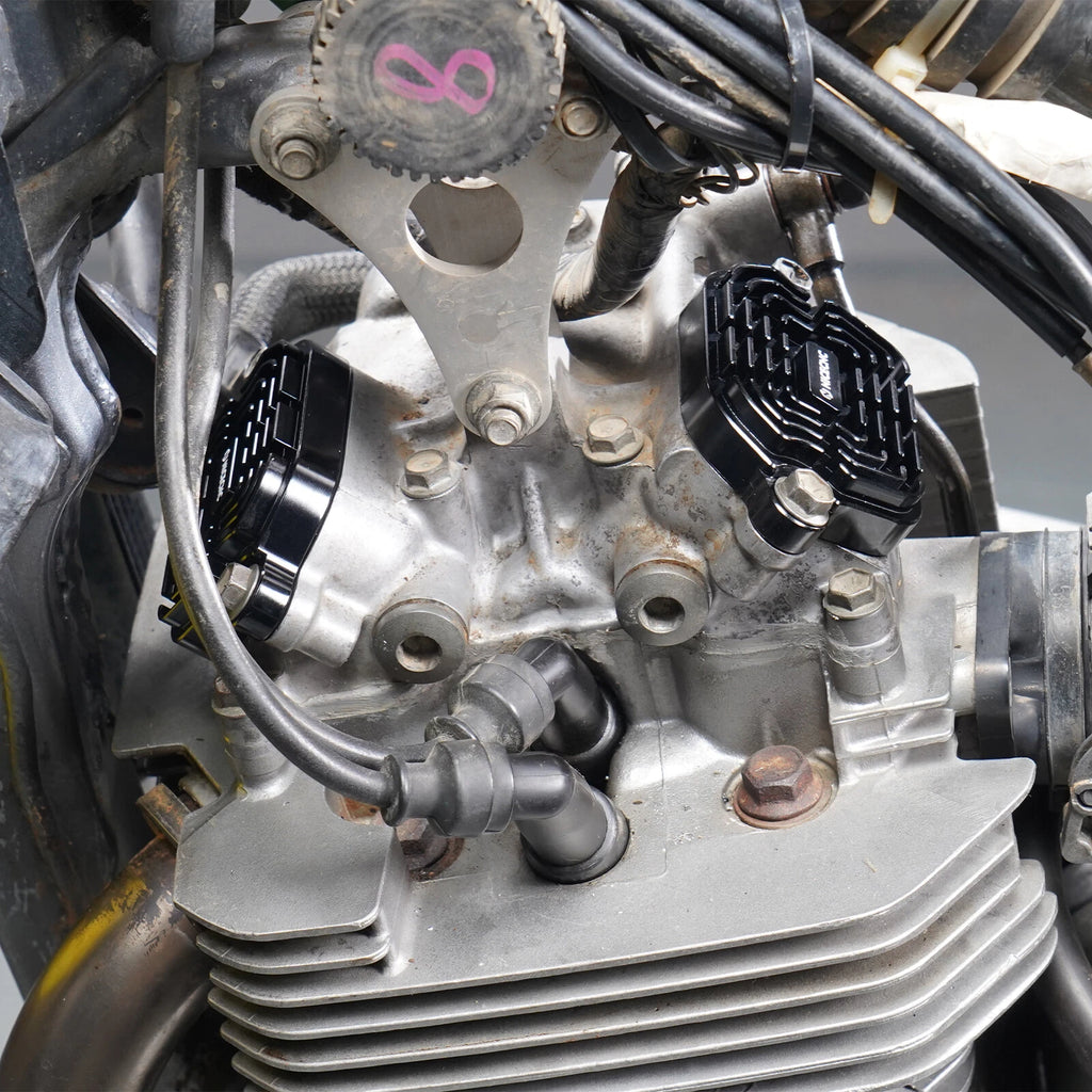 Finned Engine Valve Covers w/Ring for Suzuki DR650S DR650SE (1996–2024)