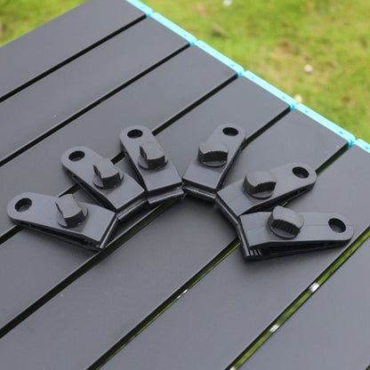 10 Piece Tent Clips Set with Elastic Cords for Securing Tarpaulins