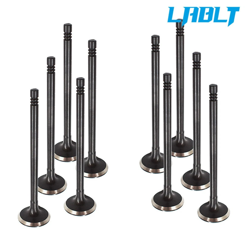 10PCS Exhaust Valve 6mm Stem for Volvo C30/70 S40/60/70/80 V50/70