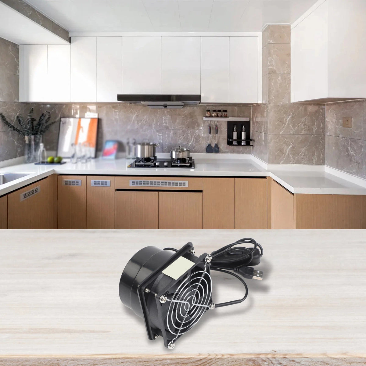 USB Range Hood with Flexible Speed Control for Universal Fit