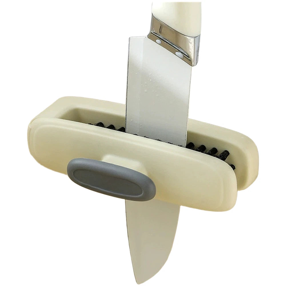 U Shaped Wall Mount Cutlery Brush for Quick Cleaning