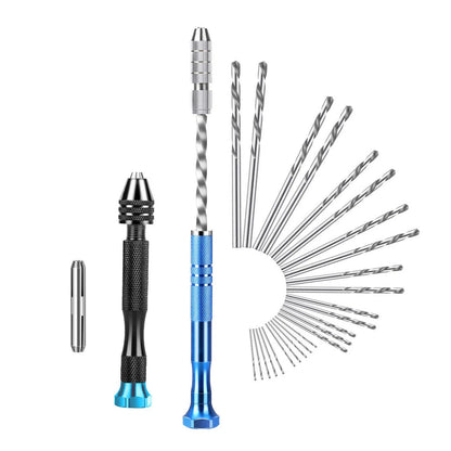 27 Piece Pin Vise Hand Drill Set with Micro Bits for Jewelry Making