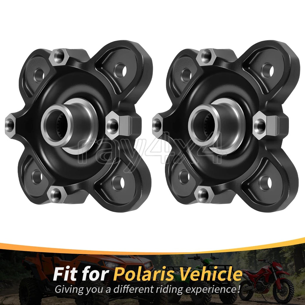 2 Front Wheel Hubs for Polaris Ranger XP 900 (2013–2019) XP 1000 (2017–2018)