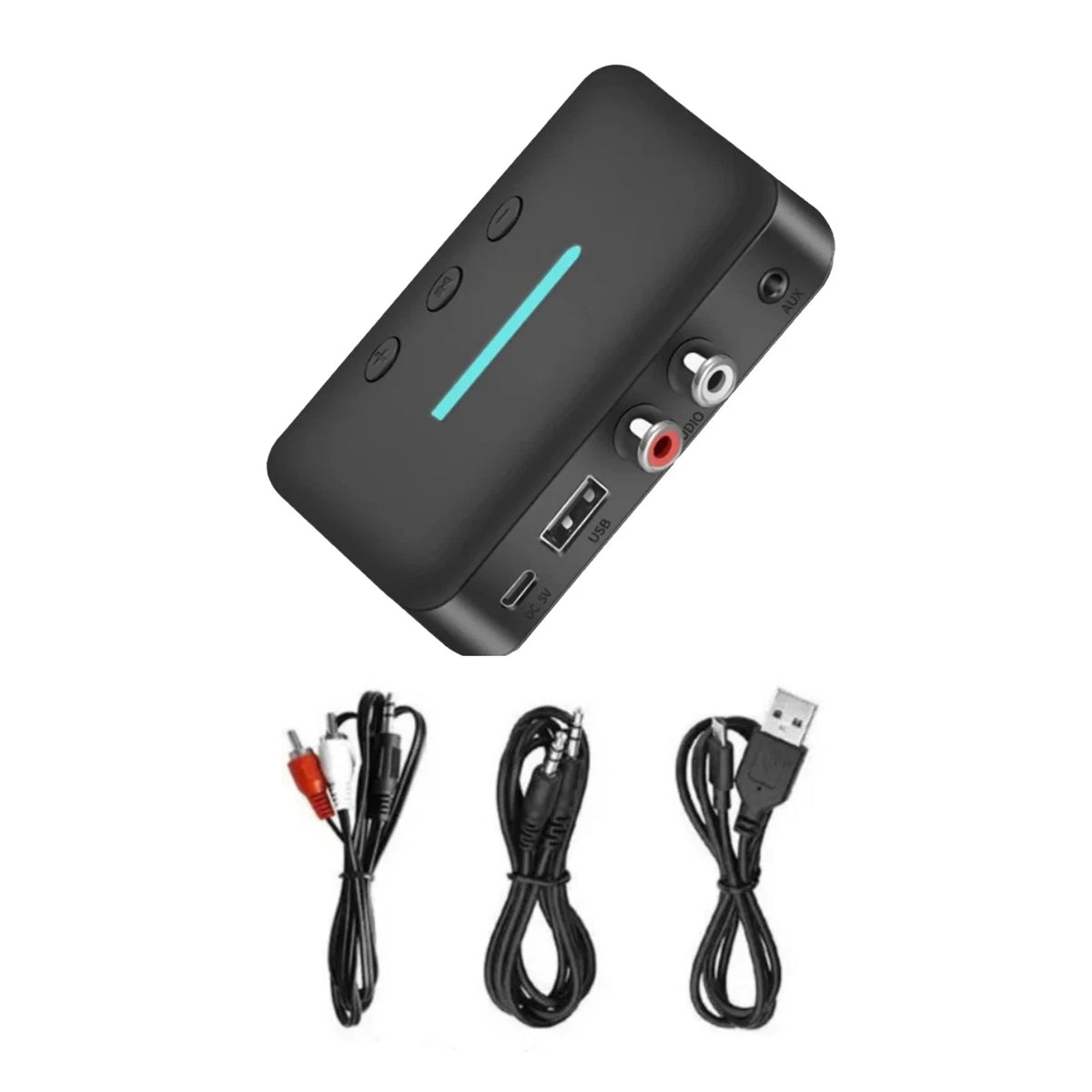Bluetooth Receiver RCA 3.5mm AUX Wireless Audio Adapter for Vehicles