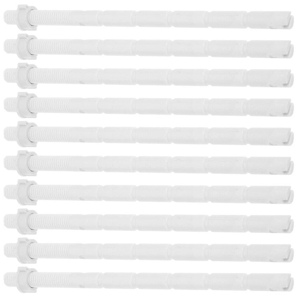 Set of 10 Dual Push Buttons and Rods for Efficient Bathroom Solutions