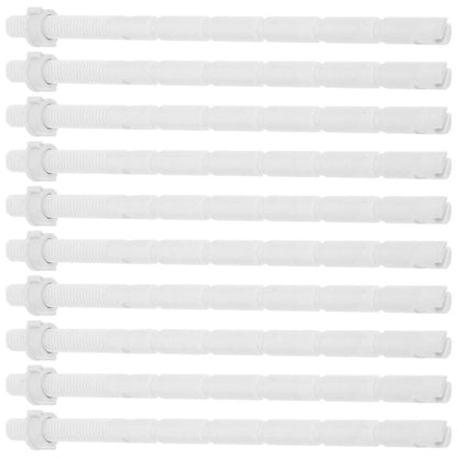 Set of 10 Dual Push Buttons and Rods for Efficient Bathroom Solutions