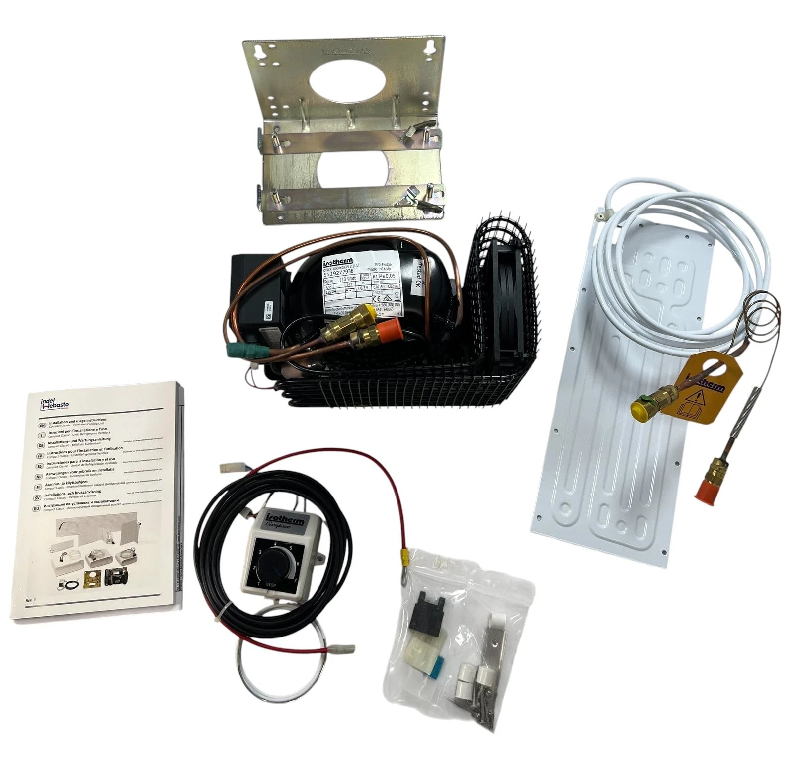 Isotherm Compact Refrigeration Kit with Flat Evaporator for 2.1CU FT Fridge