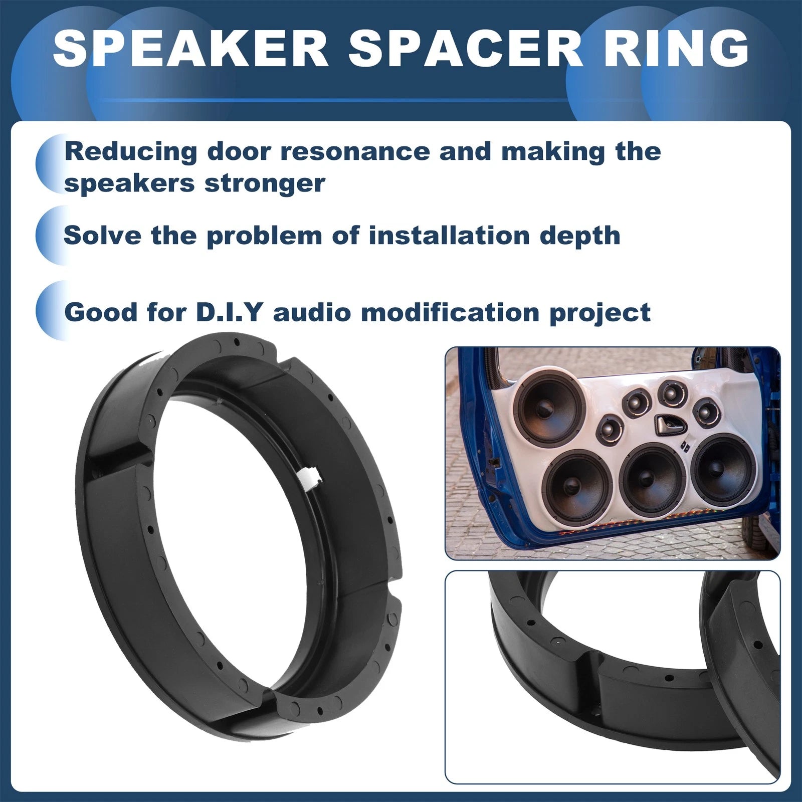 Tweeter Speaker Spacer Adapter for Volkswagen Golf MK4 2 Set (1999–2006)