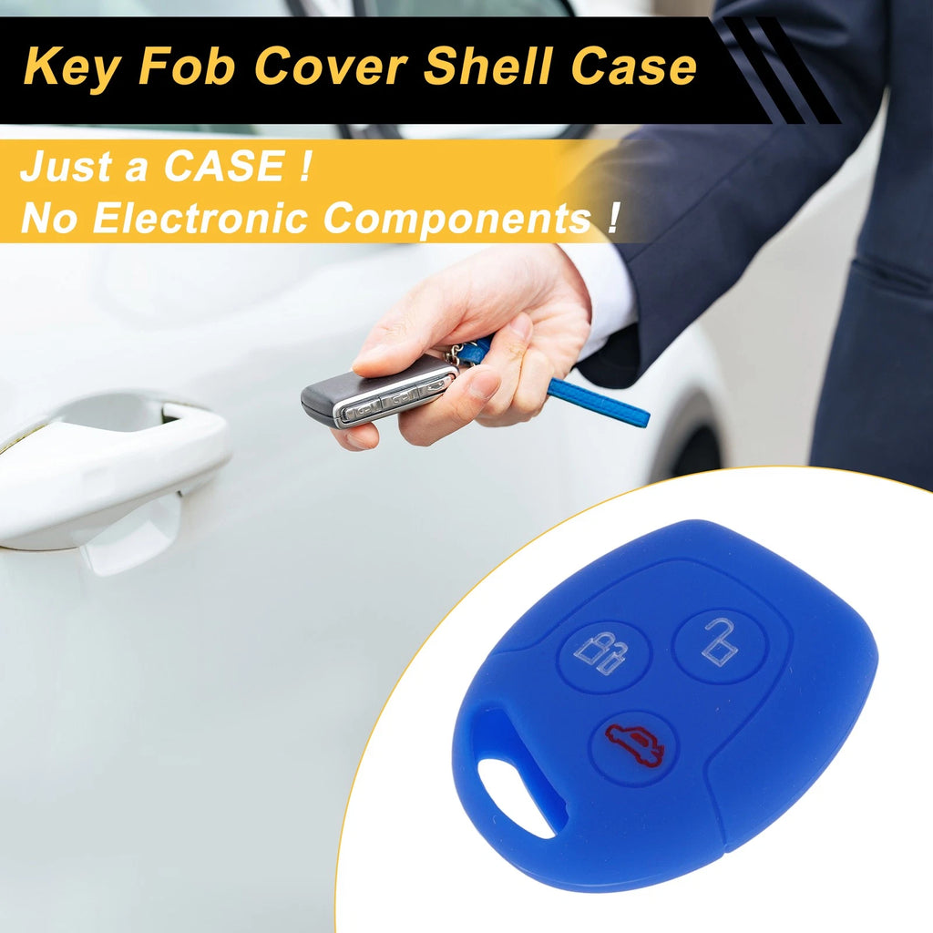 Car Key Case Shell Replacement for Ford Courier (3 Buttons) (2008–2019)