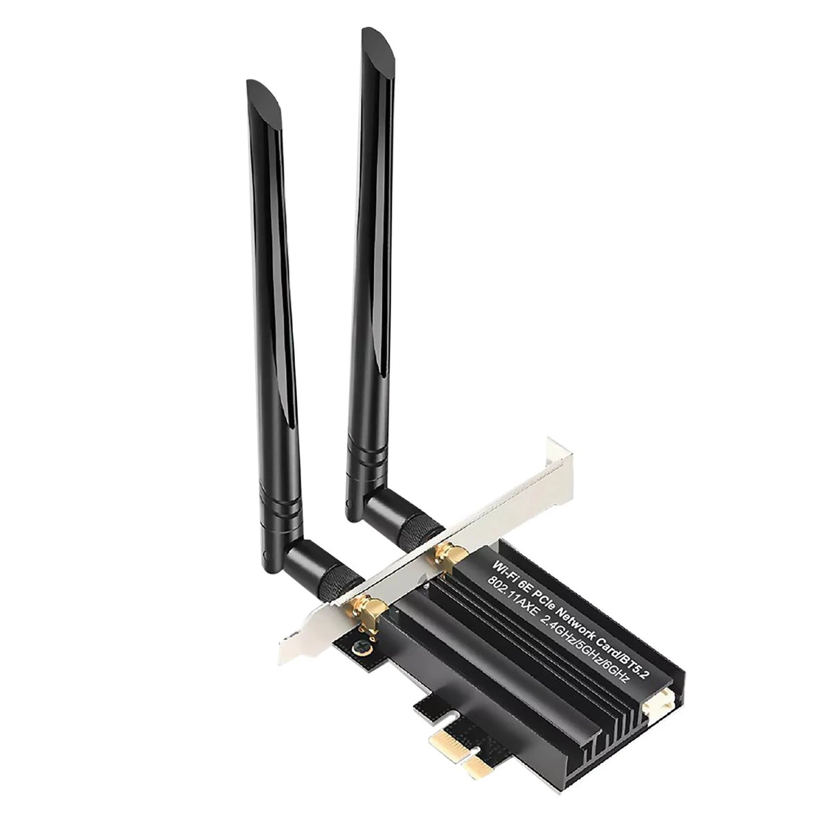 PCI-E WiFi Gaming Adapter for Desktop PC (Intel PCIe, Bluetooth 5.2)