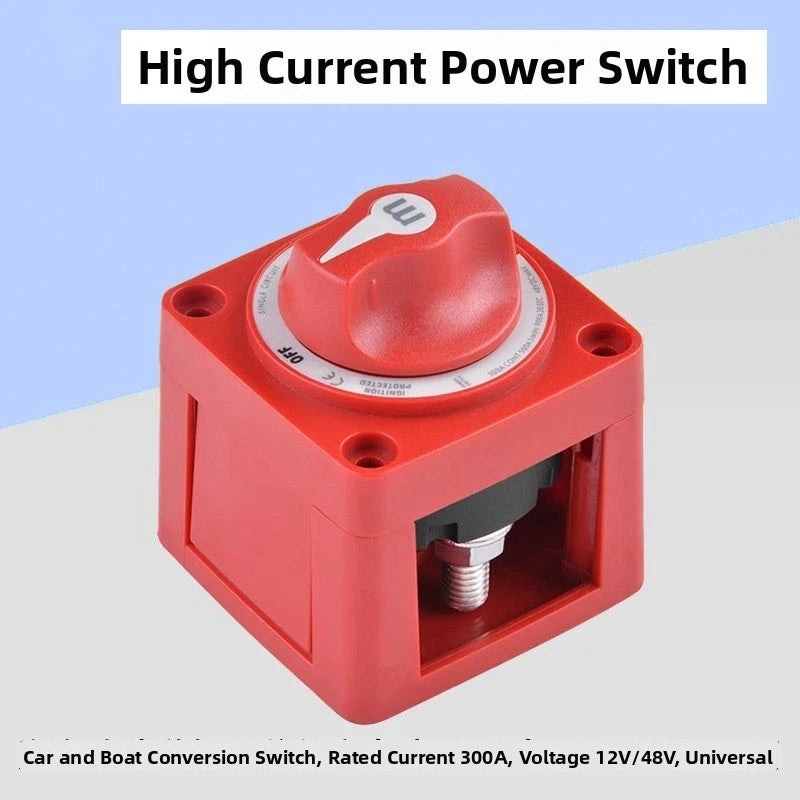 12V 48V Power Switch for RV Boat Car (900A Peak Current, IP66 Waterproof)