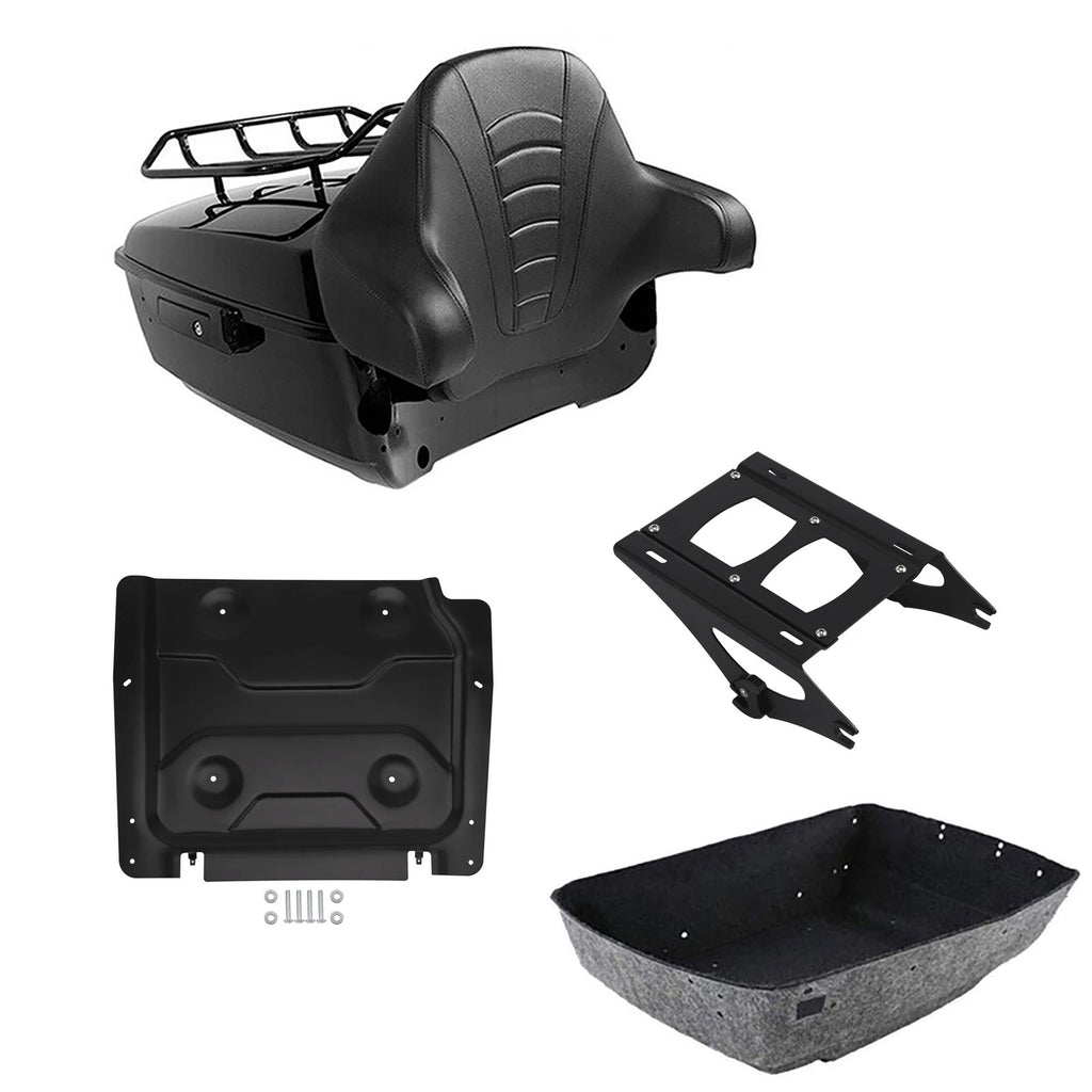Trunk Luggage Backrest Mount Rack Plate for Harley Touring (2014–2026)