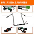 Chrome 12" Prewired Handlebar 1.25" for Harley Road Glide (2015)