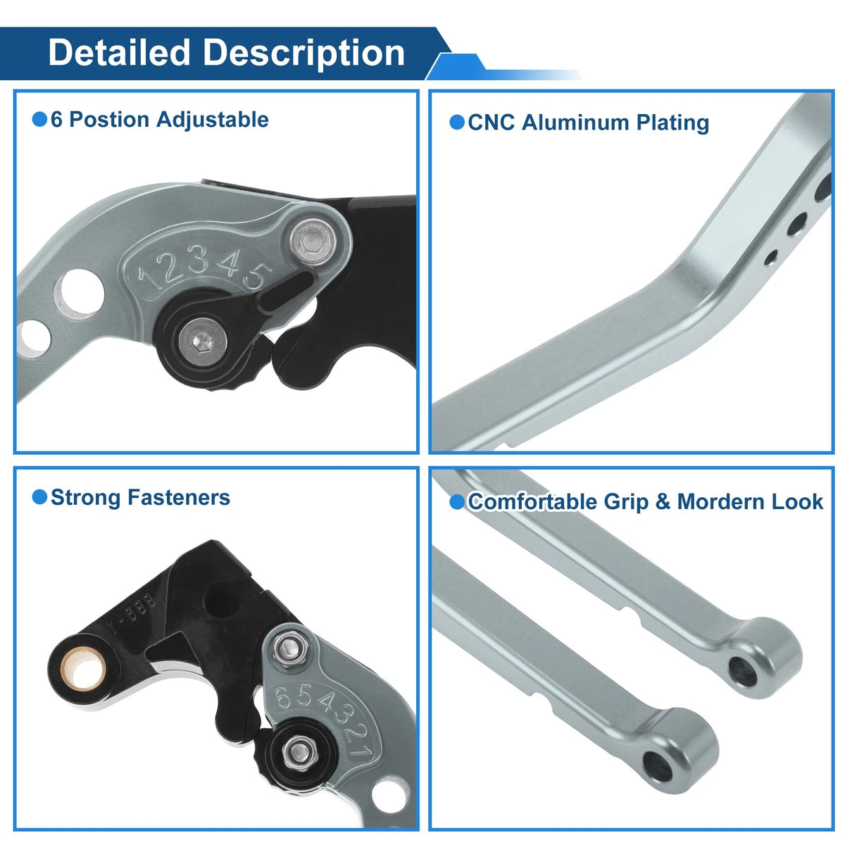 Short Brake Clutch Levers for Honda CBR1000RR (2008–2019) 1 Pair