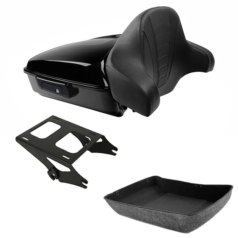 Chopped Trunk Backrest Mount Rack for Harley Touring Road Glide (2014–2026)