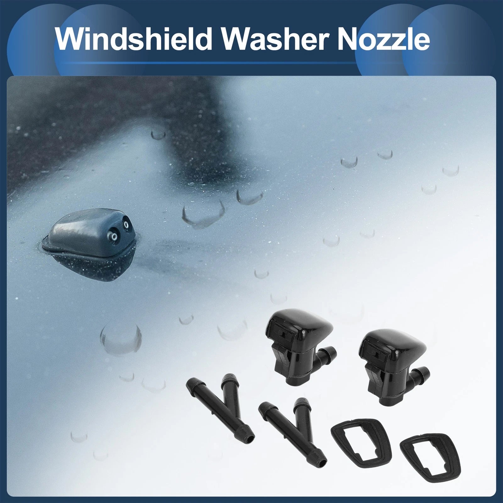 Windshield Washer Nozzle with Hose Connector for Toyota Prius (2010–2015)