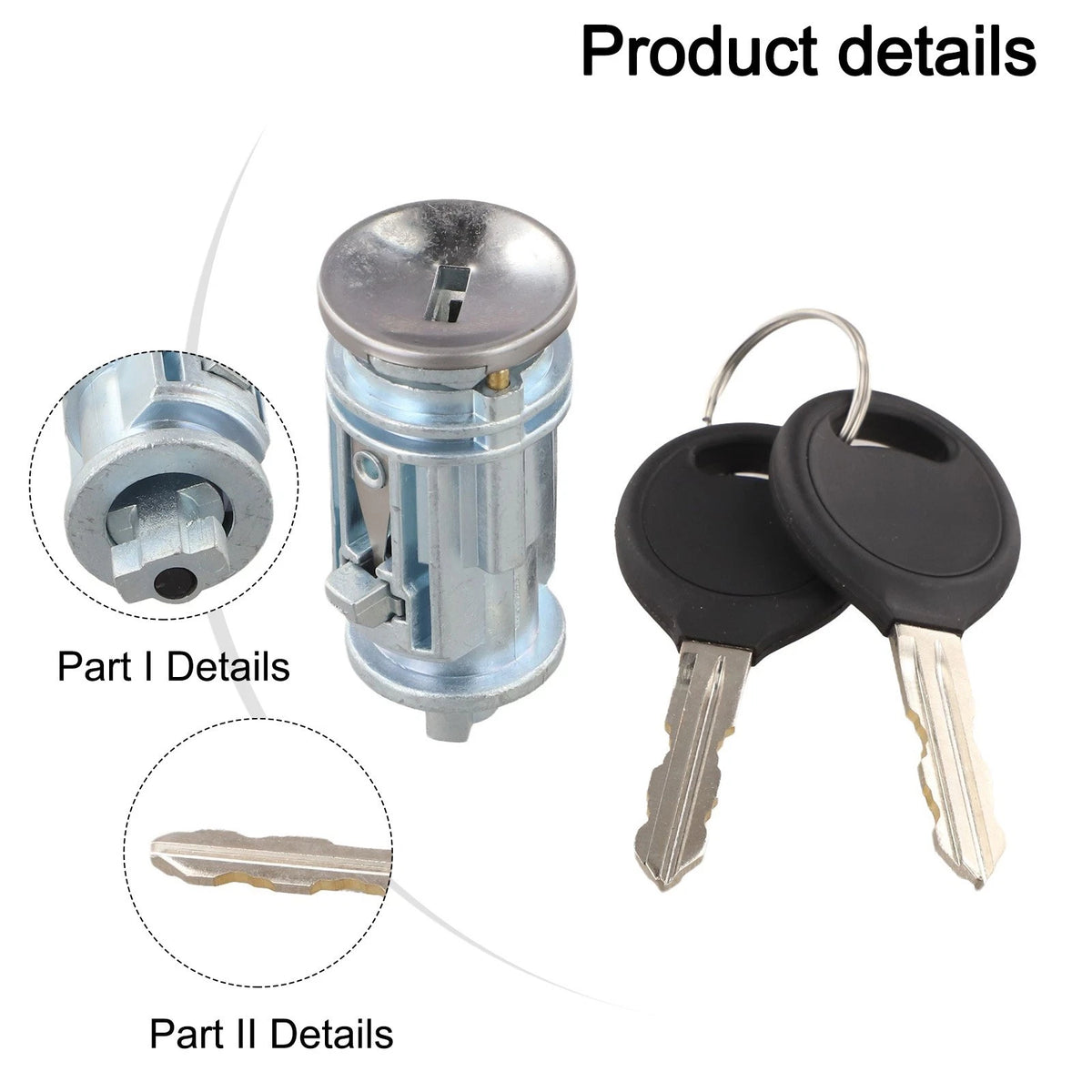 Car Key Replacement Ignition Key Switch For Dodge Vehicles Plastic Material