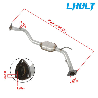 Left Catalytic Converter for Isuzu Rodeo Amigo (1998–2002) 3.2L