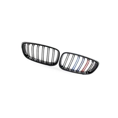M-Style Gloss Black Tri-Color Grille for BMW 3 Series GT (2014–2016)