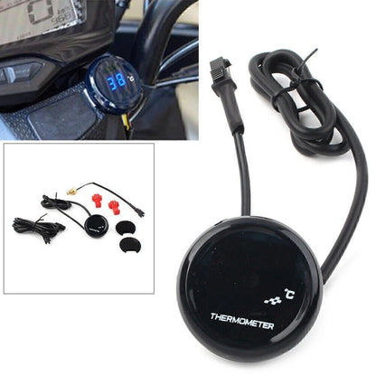 LCD Digital Thermometer Water Temperature Sensor Gauge for Motorcycle