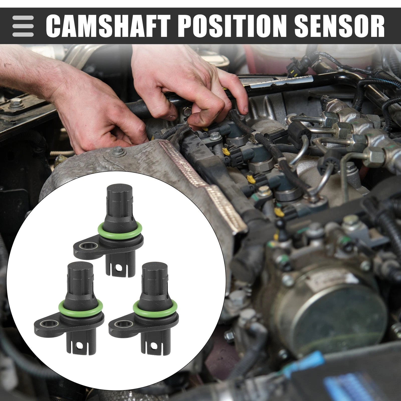 3pcs Camshaft Position Sensor Replacement for BMW 1 Series M (2011–2016)