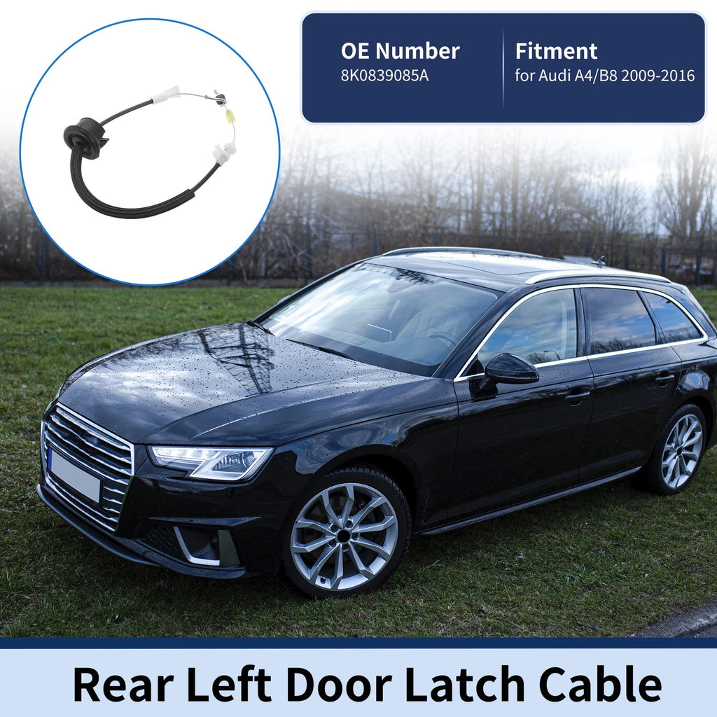 Door Latch Cable Replacement for Audi A4 B8 2009–2016 Rear Left