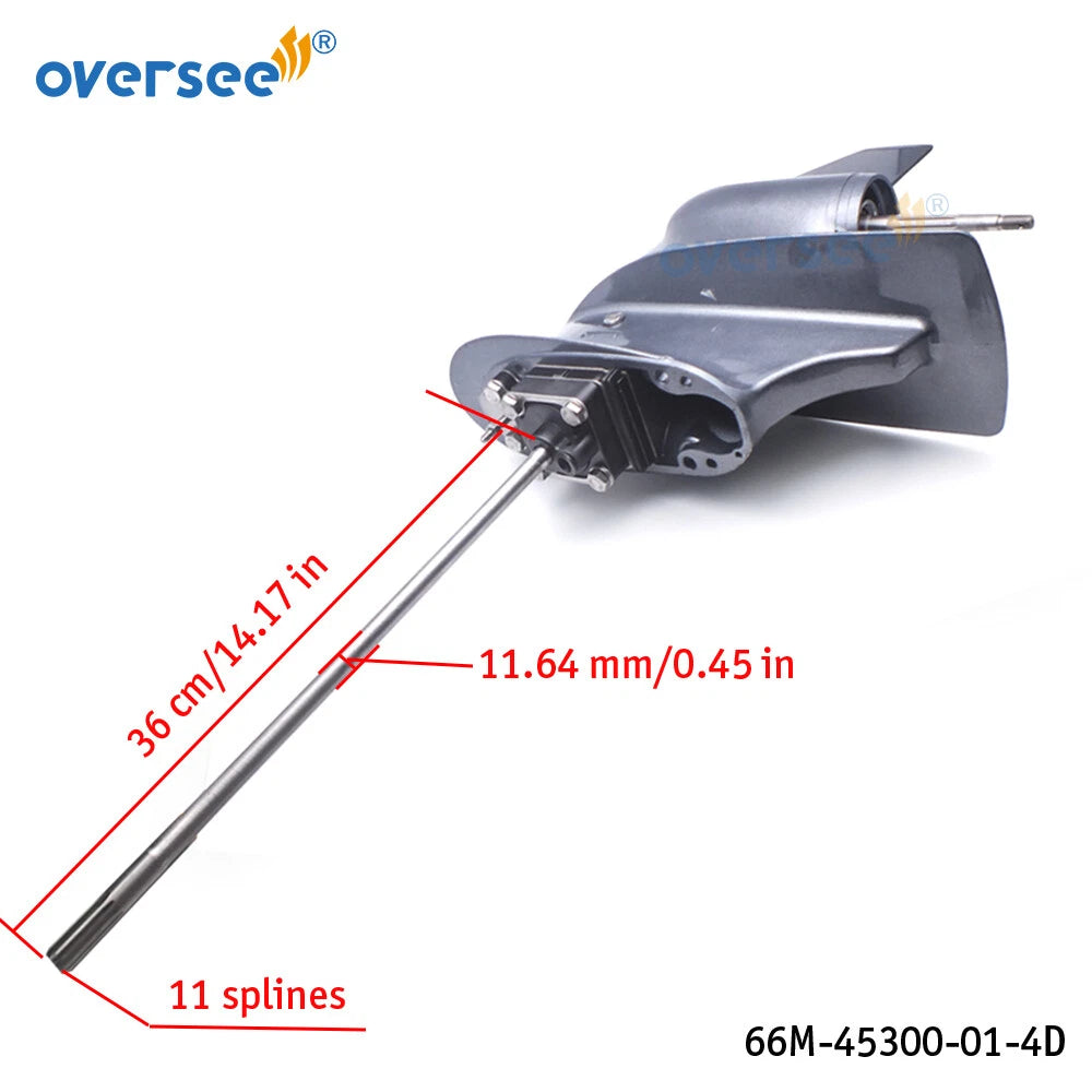 Lower Casing Assy Short for Yamaha Outboard F9.9 F13.5 F15 (66M-45300-01-4D)
