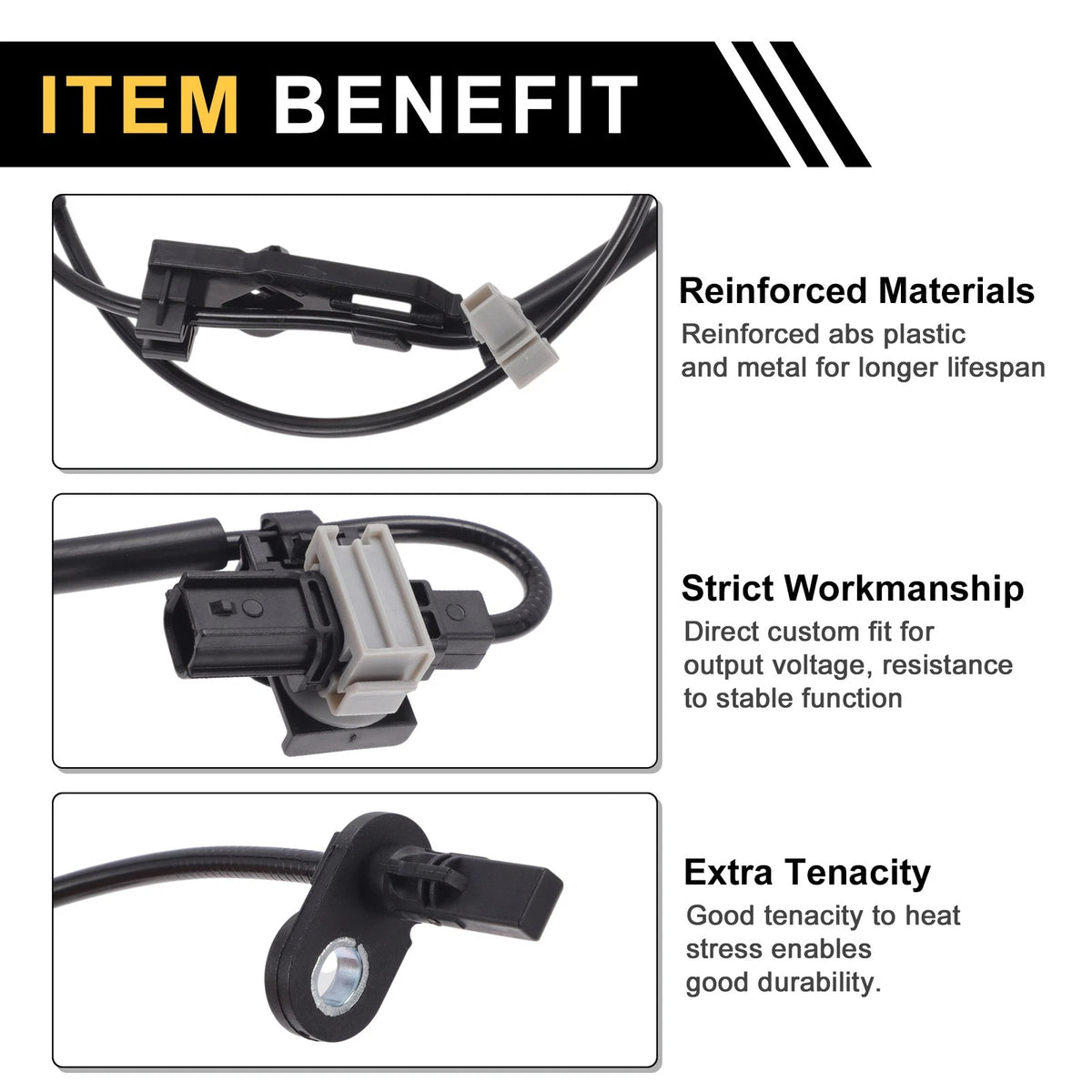 ABS Wheel Speed Sensor No. 57450TVAA01 for Honda Accord (2013–2017) Right Front